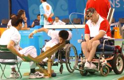 Santiago Pesquera en los Juegos Paralmpicos de Atenas 2004