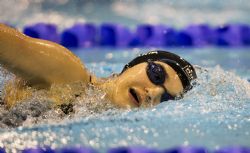 Mara Delgado nadando 400m libres en Glasgow