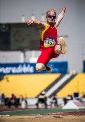 Ivn Cano, plata salto de longitud T13 Mundial Doha 2015