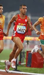 Manuel Garnica en la final de 10000 metros.