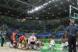 Seleccin Espaola de Baloncesto en Silla de Ruedas contra Japn. Segunda jornada Juegos Paralmpicos Ro 2016