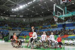 Seleccin Espaola de Baloncesto en Silla de Ruedas contra Japn (55-39). Jornada 2 de los Juegos Paralmpicos de Ro 2016