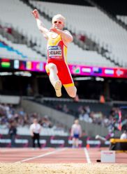 Ivn Cano, quinto puesto en salto de longitud T13 en el Mundial de Atletismo Paralmpico Londres 2017