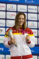 Nuria Marqus gana la medalla de oro en 200 metros estilos SM9 durante la tercera jornada del Mundial de Natacin Paralmpica de Mxico 2017.