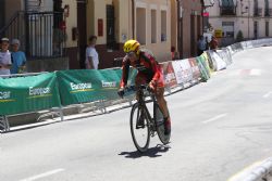 Maurice Eckhard miembro del equipo Paralimpico Espaol, disputando etapa contrarreloj Copa del Mundo Segovia.