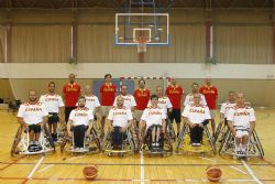 Seleccin Espaola de baloncesto en silla de ruedas Londres 2012.
