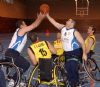 Partido de la liga espaola de baloncesto en silla de ruedas entre el Fundosa ONCE de Madrid y el ONCE Andaluca de Sevilla