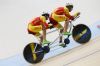 Carlos Gonzlez y Noel Martn (deportista de apoyo) durante su participacin en la prueba de persecucin clase MB de ciclismo celebrada en la primera jornada de los Juegos Paralmpicos de Rio 2016