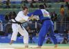 Mnica Merenciano lucha contra la japonesa Hirose Junko en el combate por la medalla de bronce en la competicin de judo hasta 57 kilos.