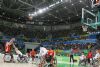 Agustn Alejos lanza a canasta en el Japn-Espaa (39-55) de la segunda jornada del torneo de baloncesto de los Juegos Paralmpicos de Rio