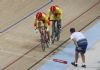 Bronce ciclismo por equipos contrarreloj. Jornada 4 Juegos Paralmpicos de Ro 2016. Eduardo Santas seguido de Alfonso Cabello
