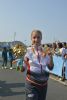 Elena Congost, con la medalla de campeona paralmpica de maratn en clase T12 (poco resto de visin), en la que hizo un tiempo de 3:01?T 43?.