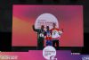 Joan Munar recoge la medalla de bronce en los 100 metros T12 durante el Campeonato del Mundo de Atletismo Paralmpico de Londres.