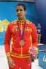 Enhamed Enhamed, gana la medalla de bronce en los 50 metros libres.