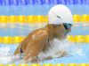 Michelle Alonso nadando los 100 metros braza.