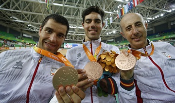Los tres medallistas