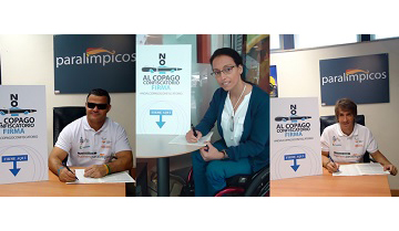 Deportistas paral�mpicos firman contra el copago