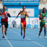 Lorenzo Albaladejo, en una de las series de 100 T38 del Mundial Dubái 2019