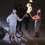 Imagen del Momento de la ceremonia de inauguración de los Juegos Paralímpicos de Pyeongchang 2018.