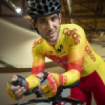 Maurice Eckhard, con la selección española en el Mundial de Ciclismo en Pista de Apeldoorn 2019.