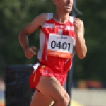 José Martínez Morote, en la final de los 1.500 metros (clase T20) del Mundial de Lyon 2013.