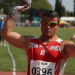 David Casinos gana la medalla de oro en el lanzamiento de peso (clase F11) del Mundial de Lyon 2013.