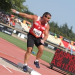 David Casinos gana la medalla de oro en el lanzamiento de peso (clase F11) en el Mundial de Lyon 2013.