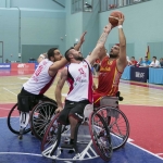 Alejandro Zarzuela, durante el partido España-Turquía del Europeo BSR 2015.