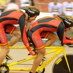 Ignacio Ávila y Joan Font, en el Mundial de Ciclismo en Pista de Aguascalientes 2014.