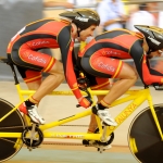 Ignacio Ávila y Joan Font, en el Mundial de Ciclismo en Pista de Aguascalientes 2014.