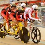 Ignacio Ávila y Joan Font, en el Mundial de Ciclismo en Pista de Aguascalientes 2014.