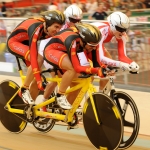 Ignacio Ávila y Joan Font, en el Mundial de Ciclismo en Pista de Aguascalientes 2014.