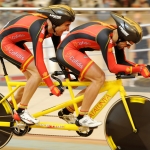 Ignacio Ávila y Joan Font, en el Mundial de Ciclismo en Pista de Aguascalientes 2014.