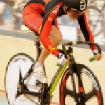 Raquel Acinas, en el Mundial de Ciclismo en Pista de Aguascalientes 2014.