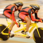 Ignacio Ávila y Joan Font, en el Mundial de Ciclismo en Pista de Aguascalientes 2014.