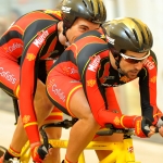 Ignacio Ávila y Joan Font, en el Mundial de Ciclismo en Pista de Aguascalientes 2014.