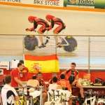 Ignacio Ávila y Joan Font, en el Mundial de Ciclismo en Pista de Aguascalientes 2014.