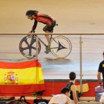 Juan José Méndez, en el Mundial de Ciclismo en Pista de Aguascalientes 2014.