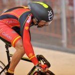 Juan José Méndez, en el Mundial de Ciclismo en Pista de Aguascalientes 2014.