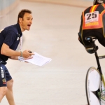 Juan José Méndez y Félix García Casas, en el Mundial de Ciclismo en Pista de Aguascalientes 2014.