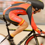 Juan José Méndez, en el Mundial de Ciclismo en Pista de Aguascalientes 2014.