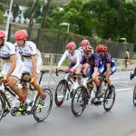 Ignacio Ávila y Joan Font, durante la prueba de carretera en la Copa del Mundo Sudáfrica 2015.