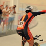 Alfonso Cabello, en el Mundial de Ciclismo en Pista de Aguascalientes 2014.