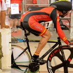 Juan José Méndez, en el Mundial de Ciclismo en Pista de Aguascalientes 2014.