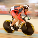 Alfonso Cabello, en el Mundial de Ciclismo en Pista de Aguascalientes 2014.