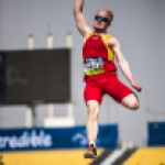 Iván Cano conquista la medalla de plata en salto de longitud en el Mundial de Atletismo Doha 2015.