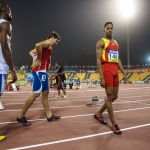 Deliber Rodríguez, al conseguir la medalla de bronce en la prueba de los 400 metros T20 en el Mundial de Atletismo de Doha 2015.