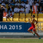 Joan Munar, en la prueba de 400 metros T12 del Mundial de Atletismo Doha 2015.