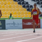 Joan Munar, en la prueba de 400 metros T12 del Mundial de Atletismo Doha 2015.