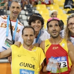 Manuel Garnica participó en la prueba de 800 metros T11 del Mundial de Atletismo Doha 2015.